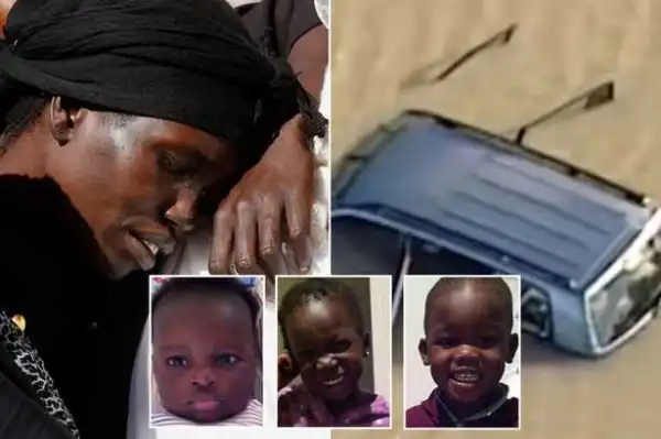 African Mum Who Killed Her 3 Children By Driving Into A Lake Blames 